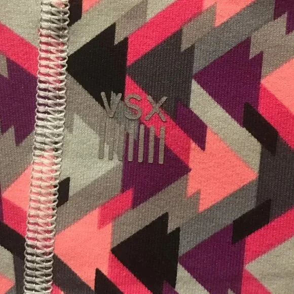 Victoria's Secret VSX Sport Knockout Leggings Crop Aztek Geometric Pants Sz M - Picture 7 of 15